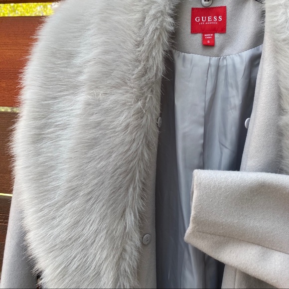 GUESS Light Gray 2-piece Coat 🧥 - Picture 5 of 8